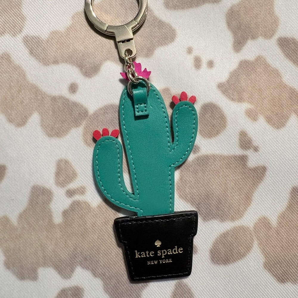 Kate Spade Cactus Keyfob Keychain - Picture 2 of 5